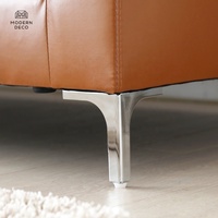 Canapé en cuir pu 3 places, mobilier de maison moderne noir durabilité DS007 en stock uniquement en gros
