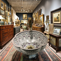 Lavabo en pierre de Style européen Design moderne Table en céramique Art maison Table de toilette égouttoir accessoire de salle de bain domestique