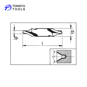 Brocas Centrales DIN333 Tipo A, Broca Piloto HSS para Torno, Perforación de Centrado - Product Image 2