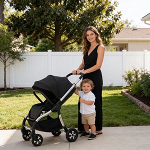 Cochecito de Bebé Landleopard 3 en 1 con Asiento Reversible, Compacto, Europeo, de Alta Gama, Certificado EN1888 - Product Image 1