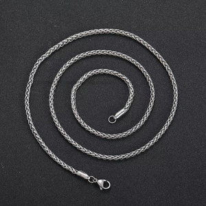 Collar de Cadena con Diseño de Cesta de Flores de Acero Inoxidable de 3 mm, Joyería Hip Hop con Baño de Oro al Vacío, Acero Inoxidable con Cadena Tanjing - Product Image 3