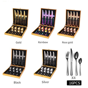 <span class=keywords><strong>Set</strong></span> di posate in acciaio inossidabile lucidato a specchio, <span class=keywords><strong>12</strong></span> pezzi (coltello, cucchiaio, forchetta) in scatola di legno di lusso, all'ingrosso - Product Image 6