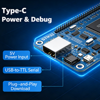 Placa base con fuente de alimentación USB tipo C STM32 con CPU de 1,8 GHz, 1-8 GB de RAM y GPU Mali-G52 para desarrollo de control industrial IoT