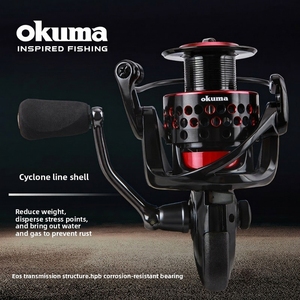 รอกเบทคาสติ้ง OEM OKUM Dark Star II สำหรับตีเหยื่อปลอมระยะไกล รอกตกปลาแบบโลหะทั้งหมด สำหรับน้ำเค็ม แบบหมุน ใช้มือซ้าย - Product Image 5