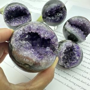 <span class=keywords><strong>Prix</strong></span> <span class=keywords><strong>de</strong></span> gros spirituel <span class=keywords><strong>roche</strong></span> naturelle améthyste géode sphère quartz méditation <span class=keywords><strong>cristal</strong></span> améthyste géode cadeau d'affaires - Product Image 2