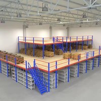 Rack de plate-forme mezzanine modulaire, conception de disposition d'entrepôt flexible pour une reconfiguration facile et les besoins futurs d'expansion commerciale