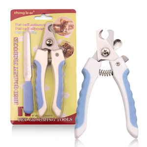 กรรไกรตัดเล็บสัตว์เลี้ยงสแตนเลสพร้อมตะไบเล็บแบบพกพาสำหรับสุนัขแมวสัตว์ขนาดเล็ก-ขายส่ง - Product Image 5