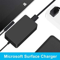 Pengisi daya Cepat 65W Tablet Microsoft Surface Pro, adaptor kompatibel dengan Port DC elektrik Output 5V1A