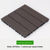 Revêtement de terrasse moderne 3D extérieur en composite bois-plastique co-extrudé, à double verrouillage, écologique, garantie 1 an pour jardin