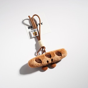 Porte-clés en peluche en forme de baguette de pain, motif dessin animé mignon, pour couples, pendentif décoratif pour sac, figurine décorative - Product Image 6
