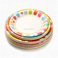 Assiettes en papier en gros, tailles, couleurs et formes variées pour les distributeurs et les fournisseurs de matériel de fête