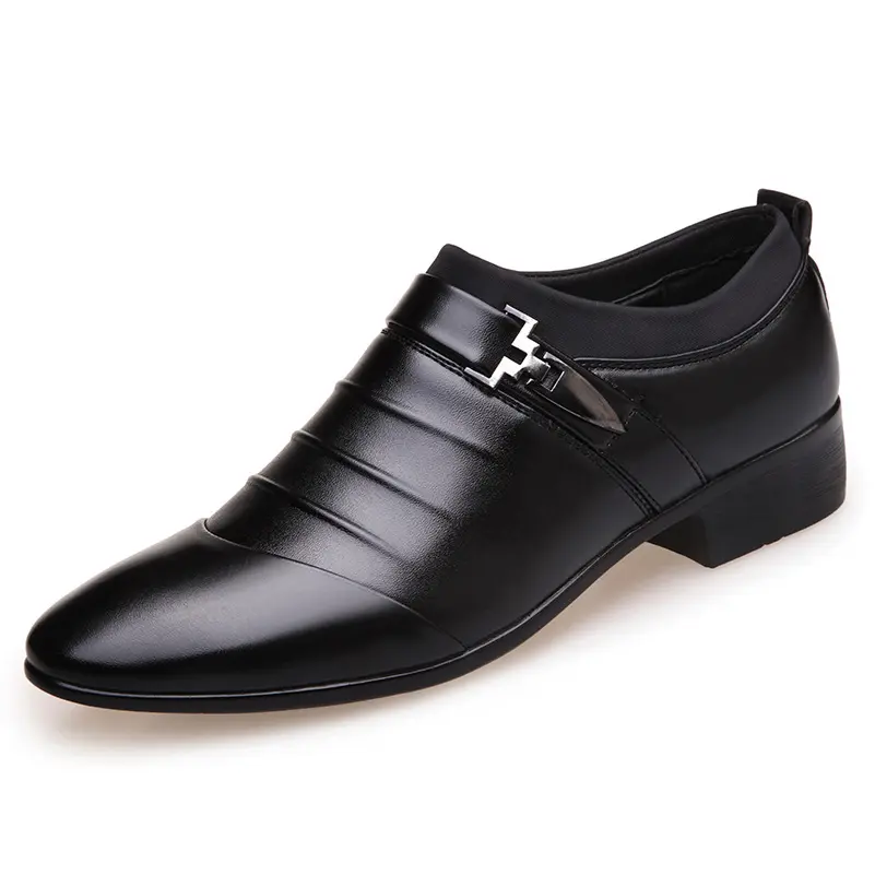 Size 38-48 Artificial Leather Dress Shoes Fashion Business Affairs Design Oxford Wedding Loafers Mens Slip-On Formal Shoes