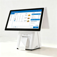 Système de point de vente tout-en-un avec écran tactile complet de 15,6 pouces, machine POS blanche, caisse enregistreuse, systèmes POS pour la vente au détail, salon, boutique