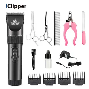 IClipper-P7 elektrikli şarj edilebilir tımar tıraş saç kesici makinesi ev Pet köpek kedi saç makasları