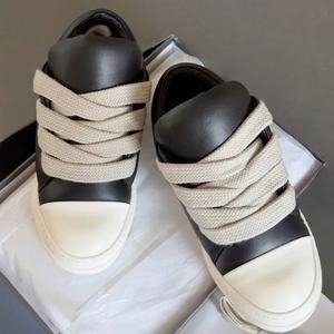 Zapatillas de Cuero Casuales de Lujo para Hombre 2025 de Alta Calidad con Cordones Grandes, Zapatos de Diseñador con Aumento de Altura para las Cuatro Estaciones - Product Image 2