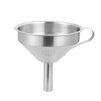 Entonnoir de cuisine en acier inoxydable 304 avec passoire et poignée pour huile de cuisson, liquides, poudres, remplissage de flacons à liqueur et bouteilles à épices