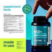 Капсулы с липосомальным NAD+ (CoQ10, ресвератрол, уридин) – добавка для поддержания здоровья
