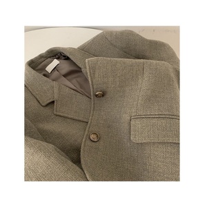 Nuova Giacca Elegante da Donna in Lana e Seta con Ricamo a Mano di Alta Qualità, Moda Autunnale - Product Image 3