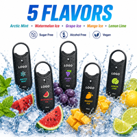 Spray rafraîchissant pour la bouche personnalisé, sans alcool, sans sucre, végétalien, portable, avec mousqueton, logo personnalisé
