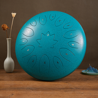 Factory Direct Guangdong Made 14 Inch 15-Note Steel Tongue Drum Percussion Instrument Single Layer Custom Logo Available