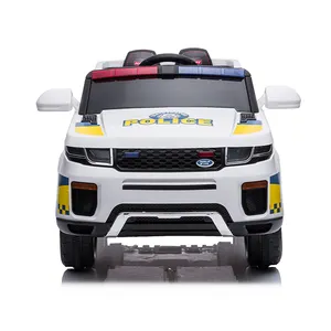 Die beliebtesten Plastikpolizei-Spielzeug autos für Kinder, um elektrische Fahrt auf Auto 12V Kinder Elektroauto mit Fernbedienung zu fahren