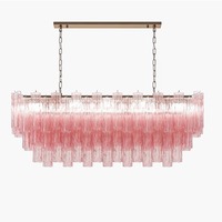 Lustre moderne à 3 niveaux en verre fumé noir, structure en acier, lustre rond pour plafond haut, escalier, salon, décoration intérieure