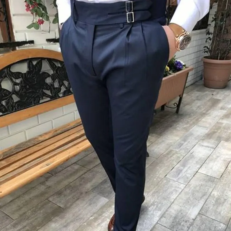 Luxury Pencil Pant Men Custom Pleated Fashion Casual Men'S Pants & Trousers For Men