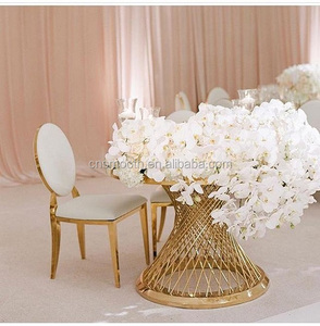 Tables rondes à gâteau en acier inoxydable doré pour événements <span class=keywords><strong>de</strong></span> mariage, modèle 2020, nouvelle vente - Product Image 2