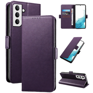 เคสโทรศัพท์แบบกระเป๋าสตางค์แม่เหล็กหรูหรา รุ่น S26 S25Ultra S24FE พร้อมขาตั้ง วัสดุ PU ป้องกัน RFID และช่องใส่บัตร - Product Image 1