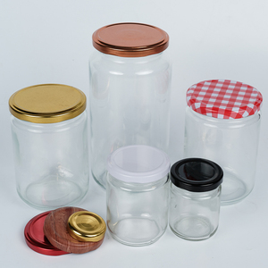 Étiquette personnalisée 50ml 100ml 200ml 500ml bocal de <span class=keywords><strong>confiture</strong></span> en verre avec couvercles métalliques profonds - Product Image 4