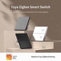 Interrupteur intelligent Zigbee 10A, indice de protection IP66, 240V, avec contrôle par application, télécommande et commande vocale, verre mat AG