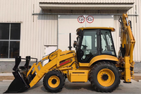 388H 10.8 Ton Backhoe Loader 4WD dengan Bucket Loader 1.2m3 untuk Konstruksi Berat