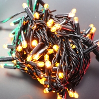 IP67 PVC-Kabel 10m 100LED Lichterketten Wettbewerbs fähiger Preis Warmweiß Rot Blau Gelb mit Weihnachten Schwarz Kabel enthalten