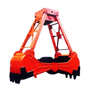 High Quality 4 Rope Clamshell Grab Double Girder Cabin Control Grab For Overhead Traveling Crane