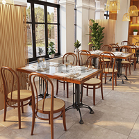 Mobilier moderne pour hôtel restaurant Ensemble table à manger avec cadre en bois massif Table et chaise pour 4 6 8 places Chaise de luxe