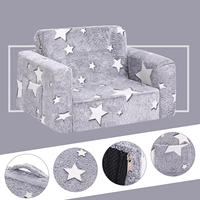 Lit portable en peluche pliable et plat Dreamy Doodle pour enfants pour les dates de jeu et les hôtels Caractéristiques de sécurité conçues par les parents Canapé pour bébé