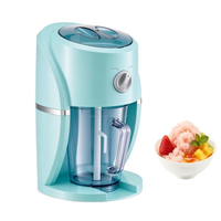 Machine à glace pilée électrique portable, 2 niveaux de texture réglables, détachable, facile à nettoyer, pour granités, cônes de neige, margaritas, usage extérieur et domestique