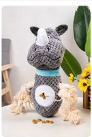 Jouets à mâcher pour chiots, corde en coton et nylon résistant aux morsures, jouet de dentition interactif pour chiots et chiens adultes
