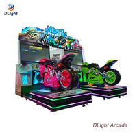 Machine d'arcade moto 5Dx à commande directe d'usine, simulateur de course 2 joueurs, jeu à monnayeur pour parc d'attractions