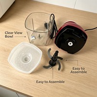 Mini hachoir électrique domestique pour aliments, préparateur de repas pour bébé, moteur puissant, qualité alimentaire pour viande, légumes, noix, sauces, purées