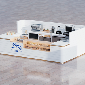 Nhà máy tùy chỉnh chất lượng cao hiển thị thực phẩm <span class=keywords><strong>kiosk</strong></span> thép không gỉ Baking sơn Ice Cream <span class=keywords><strong>kiosk</strong></span> - Product Image 2