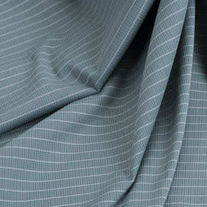 Trong Kho Màu Xanh Sọc <span class=keywords><strong>Nylon</strong></span> Spandex <span class=keywords><strong>Polyester</strong></span> Căng Vải 180gsm 40D Thoáng Khí Chịu Mài Mòn Người Đàn Ông Của T-Shirts Cho Thể Thao - Product Image 3