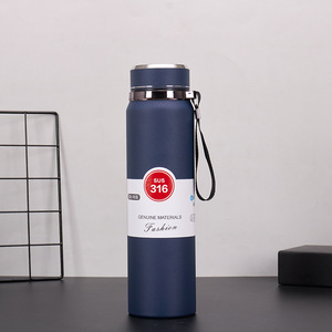 Bình giữ nhiệt bằng thép không gỉ 316 <span class=keywords><strong>1000ml</strong></span> dung tích lớn màu trơn cầm tay chân không cách nhiệt chai nước thể thao ngoài trời - Product Image 6