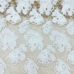 Proveedor de Telas: Tela de Encaje Floral Doble con Contorno, Malla con Patrón Floral <span class=keywords><strong>para</strong></span> Vestido de Noche, Fiesta o Novia - Product Image 3