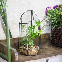 Berbagai Desain Bunga Buatan Logam untuk Pernikahan, Mawar Emas Tembaga, Tanaman Kaca, Terarium Geometris