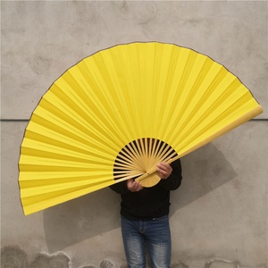 Grand Ventilateur Suspendu de 1.2m pour Salon Rouge Jaune Blanc DIY Calligraphie Peinture pour Nouvel An Chinois Décor Éventail en <span class=keywords><strong>Bambou</strong></span> - Product Image 2
