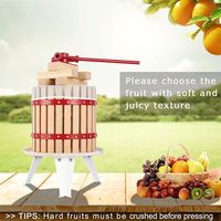 Draagbare Hydraulische Wijnpers Voor Wijndruif Apple Juicer Machine Handmatige Houten Mand Wijnpers