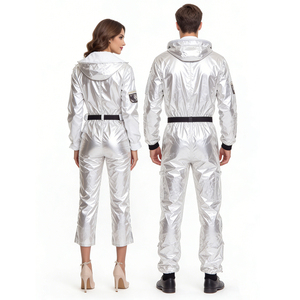Disfraz de Astronauta para Adultos, Traje Espacial Metálico Plateado para Halloween, Carnaval, Cosplay de TV y Cine - Product Image 2