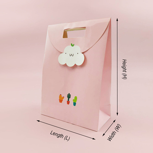 <span class=keywords><strong>Grossiste</strong></span> <span class=keywords><strong>Sac</strong></span> en <span class=keywords><strong>papier</strong></span> kraft de luxe écologique pour les vêtements et les aliments Logo imprimé personnalisé Emballage de cadeau mignon pour boutique - Product Image 4