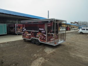 Nuevo Remolque Móvil de Comida Rápida, Cafetería Ambulante, Carrito de Hot Dogs Usado para Remolque de Frutas Frescas - Product Image 3